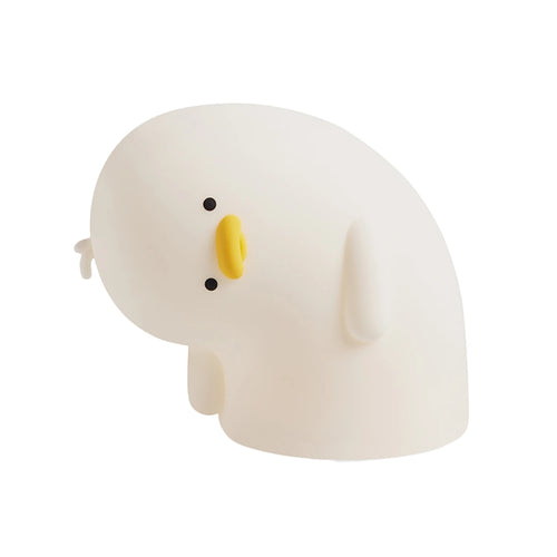 LED Night Lights Cute Duck Silicone Lamp USB Rechargeable Timing