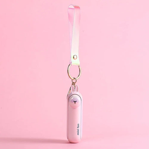Cute Mini Fan Kipas Portable Hand Fold Bedside Office USB Charge